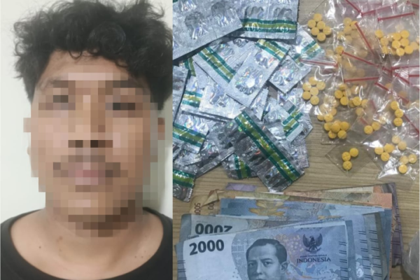 Polres Metro Tangerang Kota Bekuk Pengedar Obat Terlarang di Teluknaga