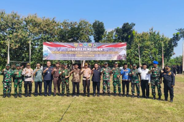 Buka TMMD Tlogotirto, Bupati Sampaikan 3 Prioritas Pembangunan