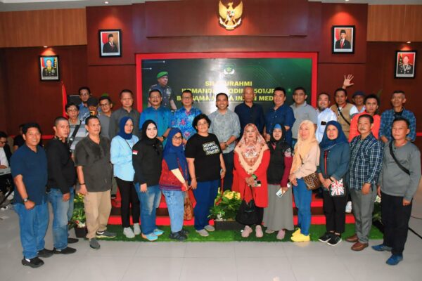 Silaturahmi Dandim 0501/JP Bersama Mitra Insan Media