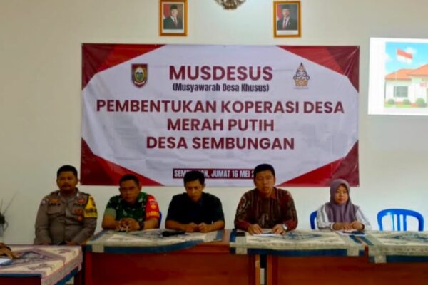 Babinsa Nogosari Hadiri Musdesus Guna Pembentukan Koperasi Merah Putih