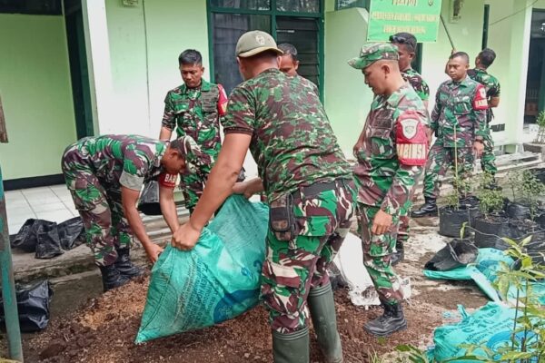 Koramil 1008/Buahdua, Sumedang, Pemeliharaan, Penataan dan pembersihan Kantor Secara Gotong Royong