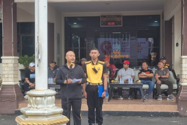 Olahraga Bersama Polres Wonogiri Dan Instansi Terkait Dalam Rangka HUT Bhayangkara Ke-79 Tahun 2025