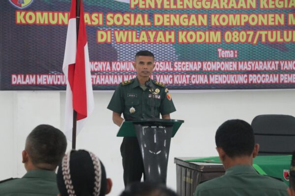 Perkuat Sinergi dan Ketahanan Nasional, Kodim Tulungagung Gelar Komsos Dengan Komponen Masyarakat