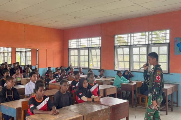 Pos Haju Laksanakan Komsos ke Sekolah SMP N 1 Haju, Pererat Hubungan Dengan Pelajar