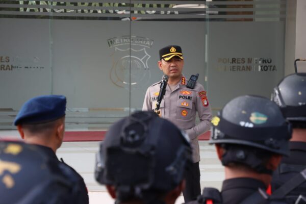 140 Personel Gabungan Gelar Apel Patroli Skala Besar di Polres Metro Tangerang Kota