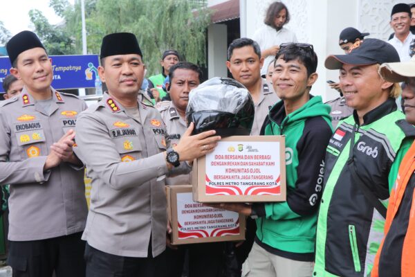 Kapolres: Polisi Dan Ojol Adalah Mitra Menjaga Kondusifitas Kota Tangerang