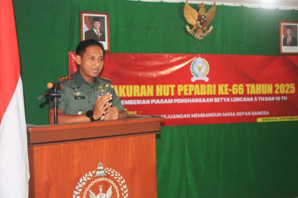 Dandim Trenggalek Ajak Purnawirawan Terus Jaga Persatuan Bangsa