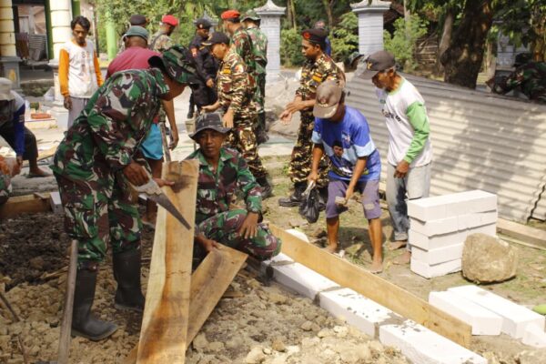 Kodim 0725 Sragen Rehab RTLH Pasutri Lansia Tanpa Anak
