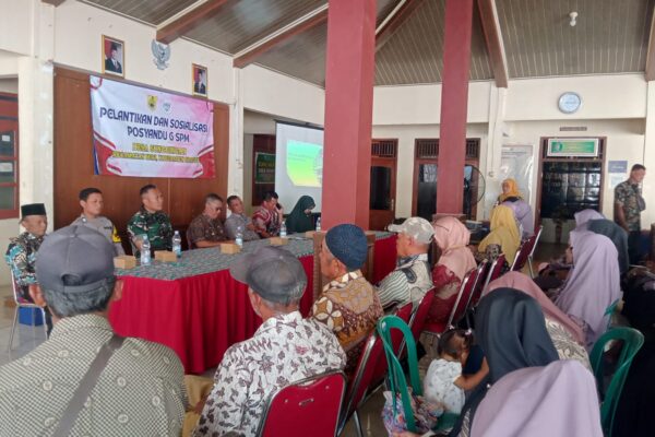 Babinsa Hadiri Pelantikan Kader Posyandu, Berharap Derajat Kesehatan Masyarakat Meningkat